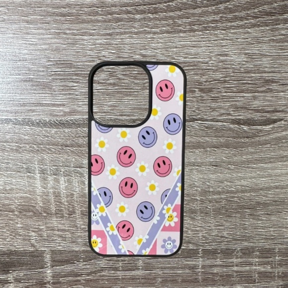 Brand New Retro Smiley Daisy iPhone 14 Pro Case - Cute iPhone 14 Pro Cases - Picture 3 of 3
